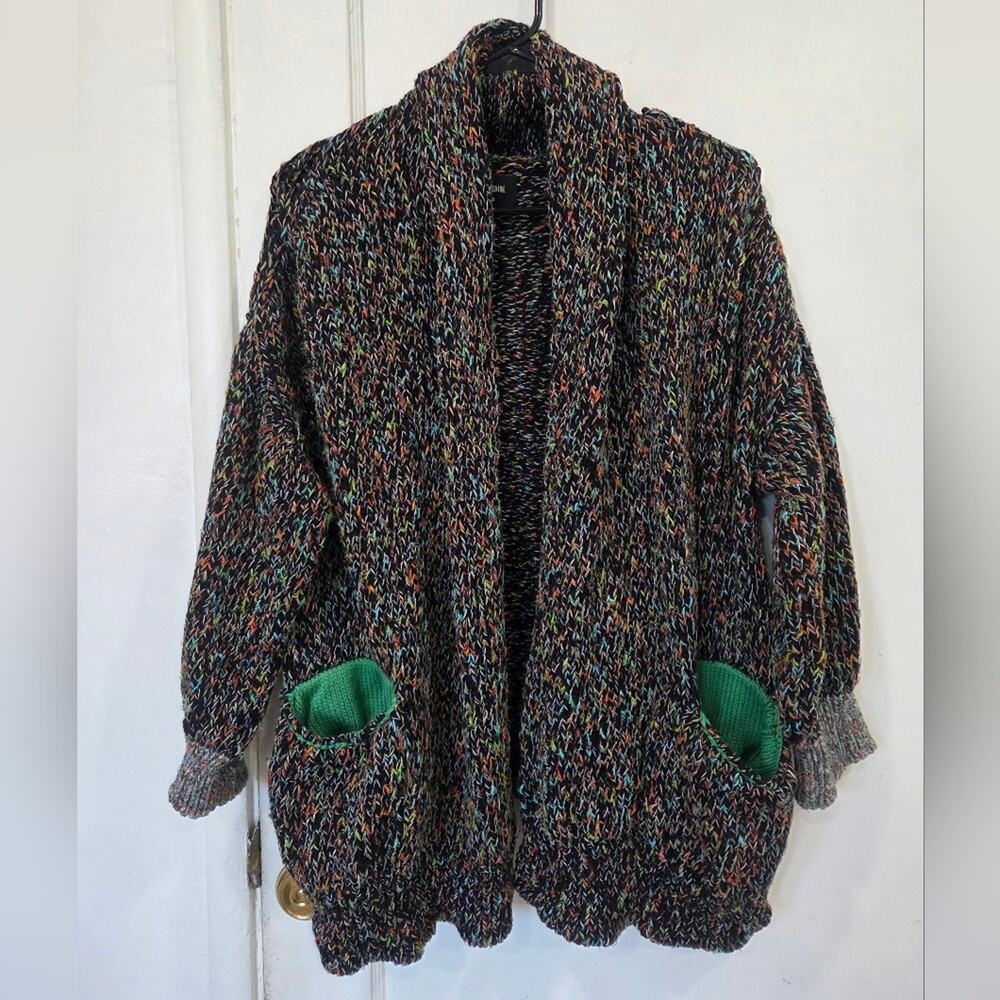 Zadig & Voltaire Multicolor Tweed Knit  Cardigan Xs Small